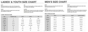 size charts for web